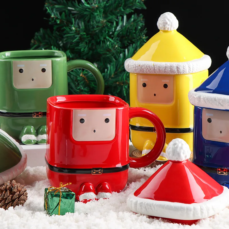 Wholesale Coffee Mugs Creative Santa Claus Ceramic Cup Cute Cartoon Water Mug Fashion Color Glaze Porcelain Cup Christmas Gift
Wholesale Coffee Mugs Creative Santa Claus Ceramic Cup Cute Cartoon Water Mug Fashion Color Glaze Porcelain Cup Christmas Gift
