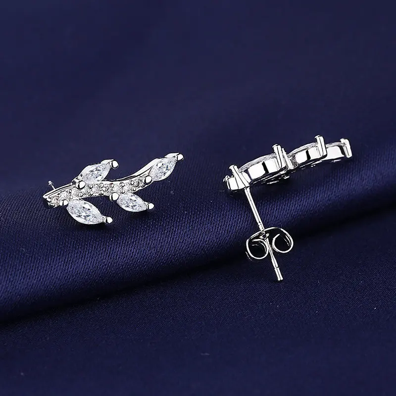 Women Branch Silver Color Earrings Wedding Jewelry Leaf Shape Earrings AAA Cubic Zirconia New Fashion Bridal Accessories
Women Branch Silver Color Earrings Wedding Jewelry Leaf Shape Earrings AAA Cubic Zirconia New Fashion Bridal Accessories