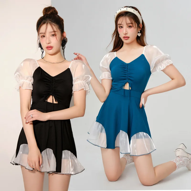 Cover-up Women Sexy Ruffles Elegant Swimwear Lady All-match Casual Design Korean Fashion Backless Lovely Puff Sleeve Beachwear
Cover-up Women Sexy Ruffles Elegant Swimwear Lady All-match Casual Design Korean Fashion Backless Lovely Puff Sleeve Beachwear