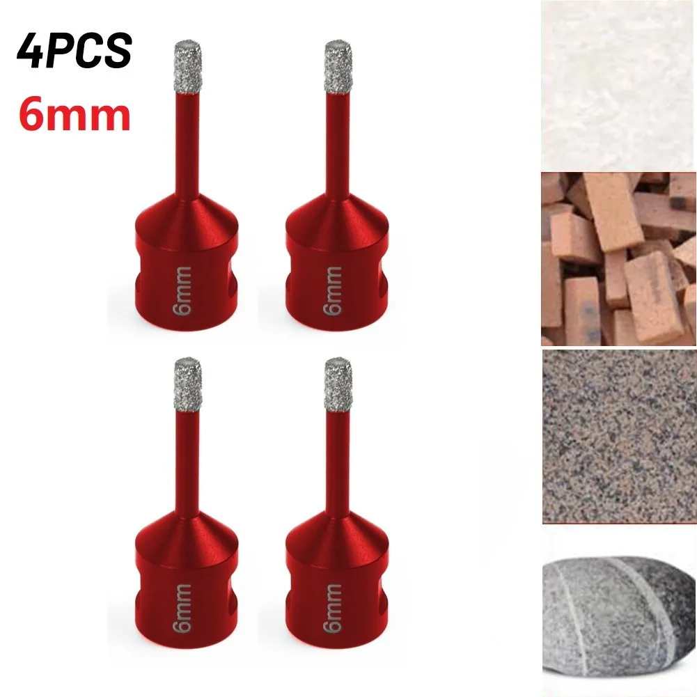 4 PCS Dry Diamond Drilling Core Bits 6mm Ceramic Tile Hole Saw Cutter Granite Marble Drill Bits With M14 Thread Hole Opener Tool
4 PCS Dry Diamond Drilling Core Bits 6mm Ceramic Tile Hole Saw Cutter Granite Marble Drill Bits With M14 Thread Hole Opener Tool
