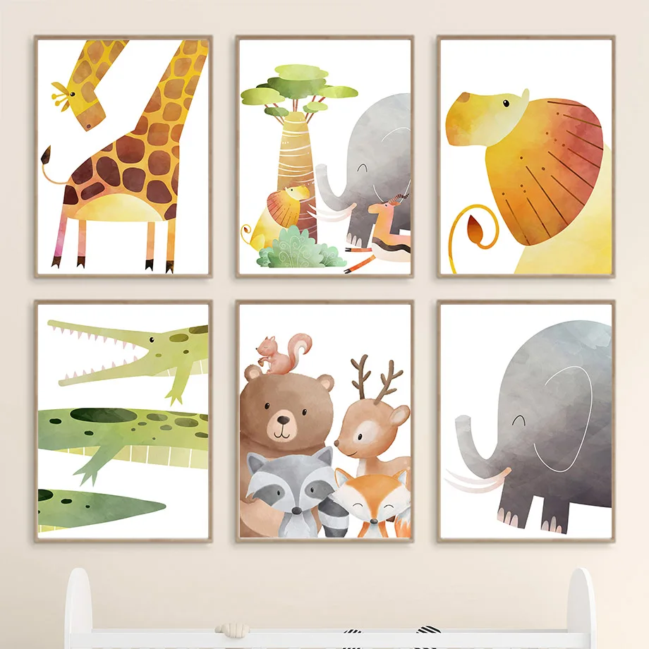 Giraffe Lion Elephant Zebra Antelope Jungle Animals Canvas Painting Nordic Posters And Prints Wall Art Pictures Kids Room Decor
Giraffe Lion Elephant Zebra Antelope Jungle Animals Canvas Painting Nordic Posters And Prints Wall Art Pictures Kids Room Decor