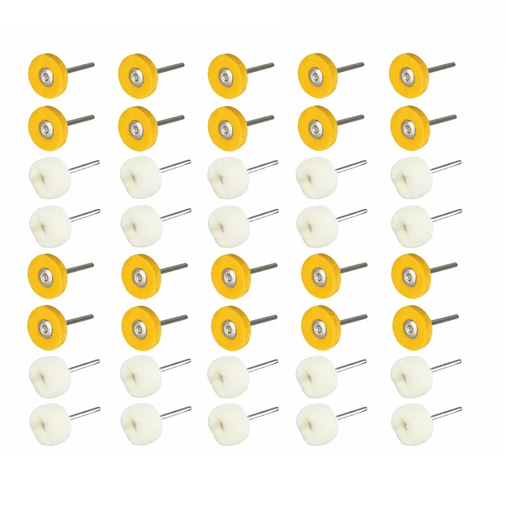 40pcs Polishing Bit 25mm Wool Cotton Buffing Wheel 3mm Shank Grinding Head Kit For Rotary Tools Electric Grinder Accessories
40pcs Polishing Bit 25mm Wool Cotton Buffing Wheel 3mm Shank Grinding Head Kit For Rotary Tools Electric Grinder Accessories