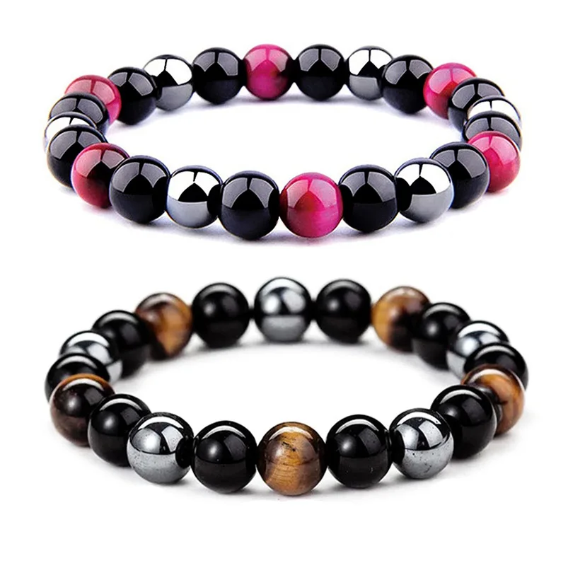Natural Black Obsidian Hematite Tiger Eye Beads Bracelets Men for Magnetic Health Protection Women Soul Jewelry Pulsera Hombre
Natural Black Obsidian Hematite Tiger Eye Beads Bracelets Men for Magnetic Health Protection Women Soul Jewelry Pulsera Hombre