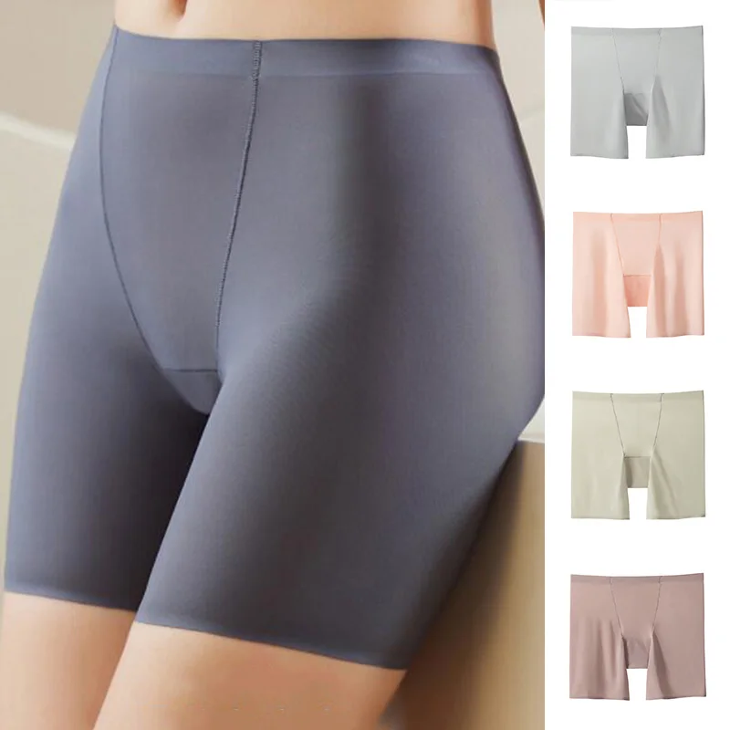 Women's Safety Pants Summer Thin Breathable Soft Anti-glare Two-in-one Underwear Ice Silk Solid Color Leggings For Ladies
Women's Safety Pants Summer Thin Breathable Soft Anti-glare Two-in-one Underwear Ice Silk Solid Color Leggings For Ladies