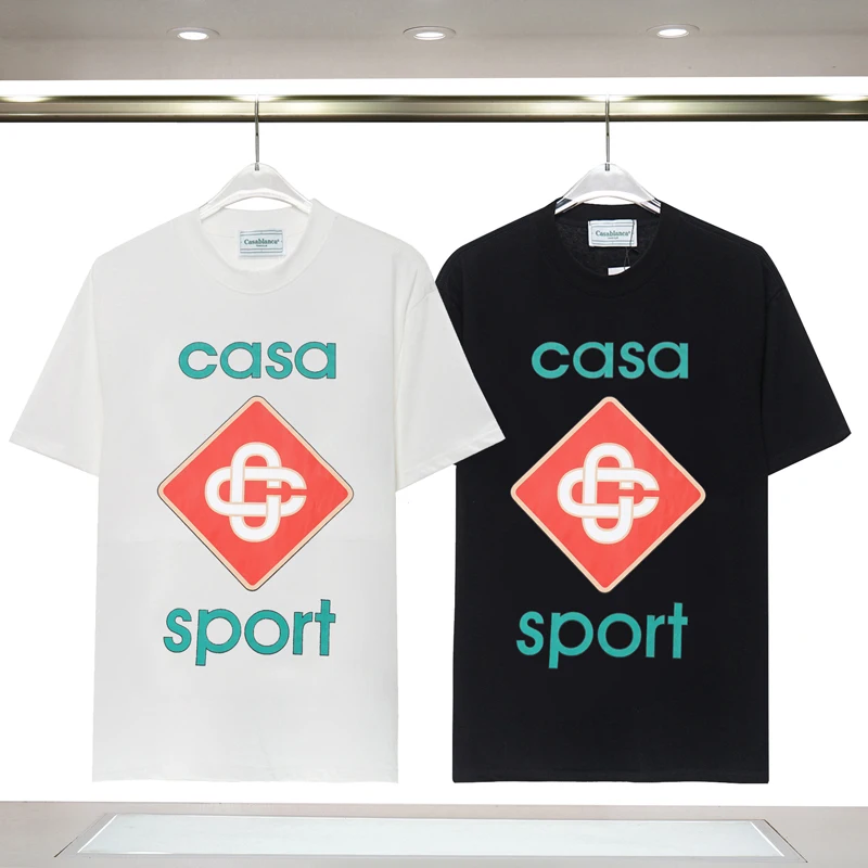 Green casa sport Letter Red Square Print Logo CASABLANCA T Shirt Men Women Hawaii Tennis Club High Quality Beach T-Shirt
Green casa sport Letter Red Square Print Logo CASABLANCA T Shirt Men Women Hawaii Tennis Club High Quality Beach T-Shirt
