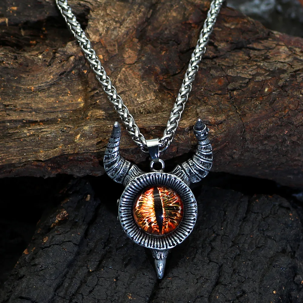 Retro Devil Eyes Pendant Necklace Punk Hip Hop Necklace New Men's Fashion Vintage Creative Personality Jewelry Gift
Retro Devil Eyes Pendant Necklace Punk Hip Hop Necklace New Men's Fashion Vintage Creative Personality Jewelry Gift