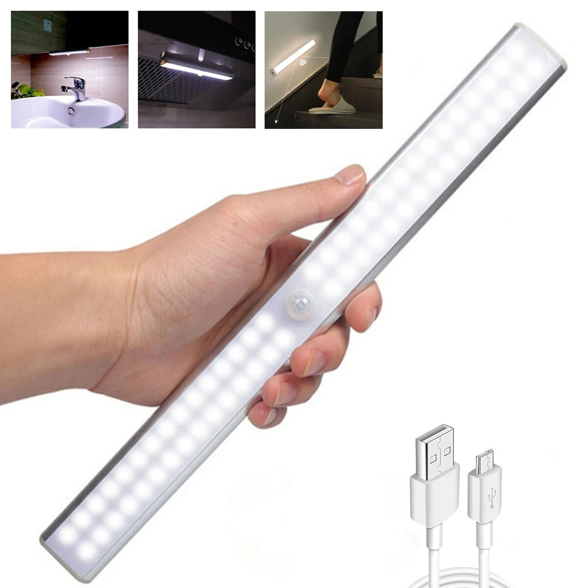 9- 50cm USB Rechargeable LED Night Light Motion Sensor Wireless Night Lamp For Kitchen Stairs Cabinet Wardrobe Bedroom Lamp
9- 50cm USB Rechargeable LED Night Light Motion Sensor Wireless Night Lamp For Kitchen Stairs Cabinet Wardrobe Bedroom Lamp