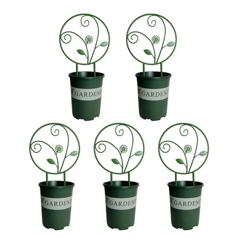 

Potted Plant Trellis 5pieces Decorative Potted Plant Support Trellis Gardening Tool For Roses Morning Glory Houseplants Tomatoes