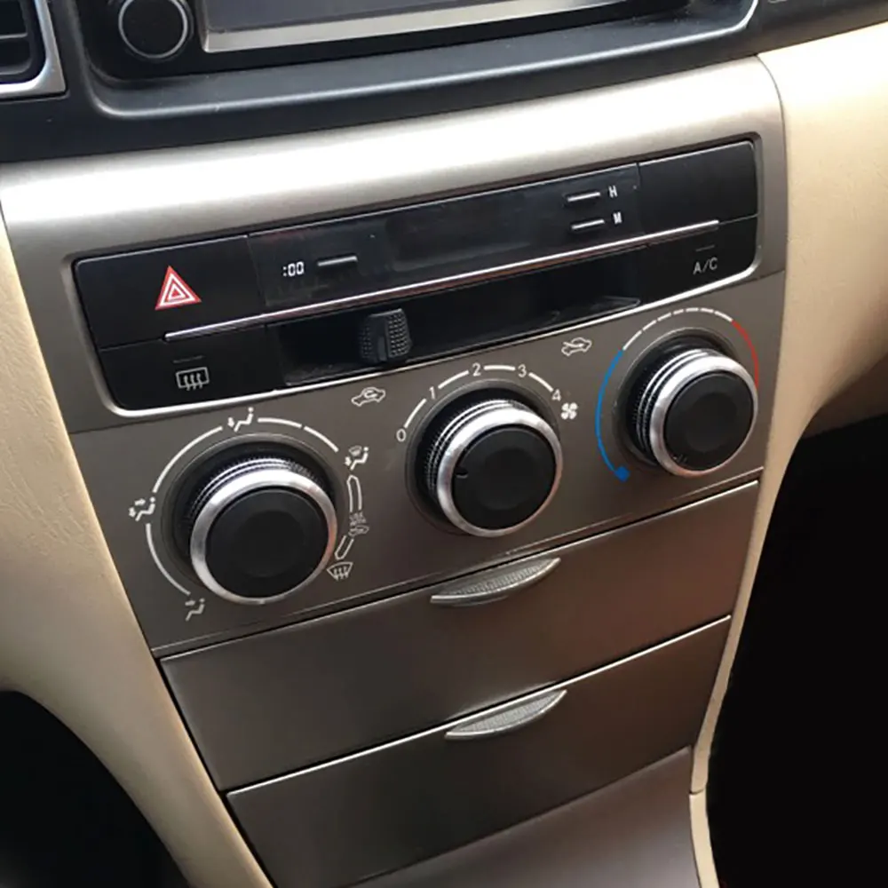 3pcs Car AC Knob Air Conditioning Knobs Ring Cover Protector Sticker for BYD F3 F3R Car Heat Control Switch Knob Aluminum Alloy
3pcs Car AC Knob Air Conditioning Knobs Ring Cover Protector Sticker for BYD F3 F3R Car Heat Control Switch Knob Aluminum Alloy