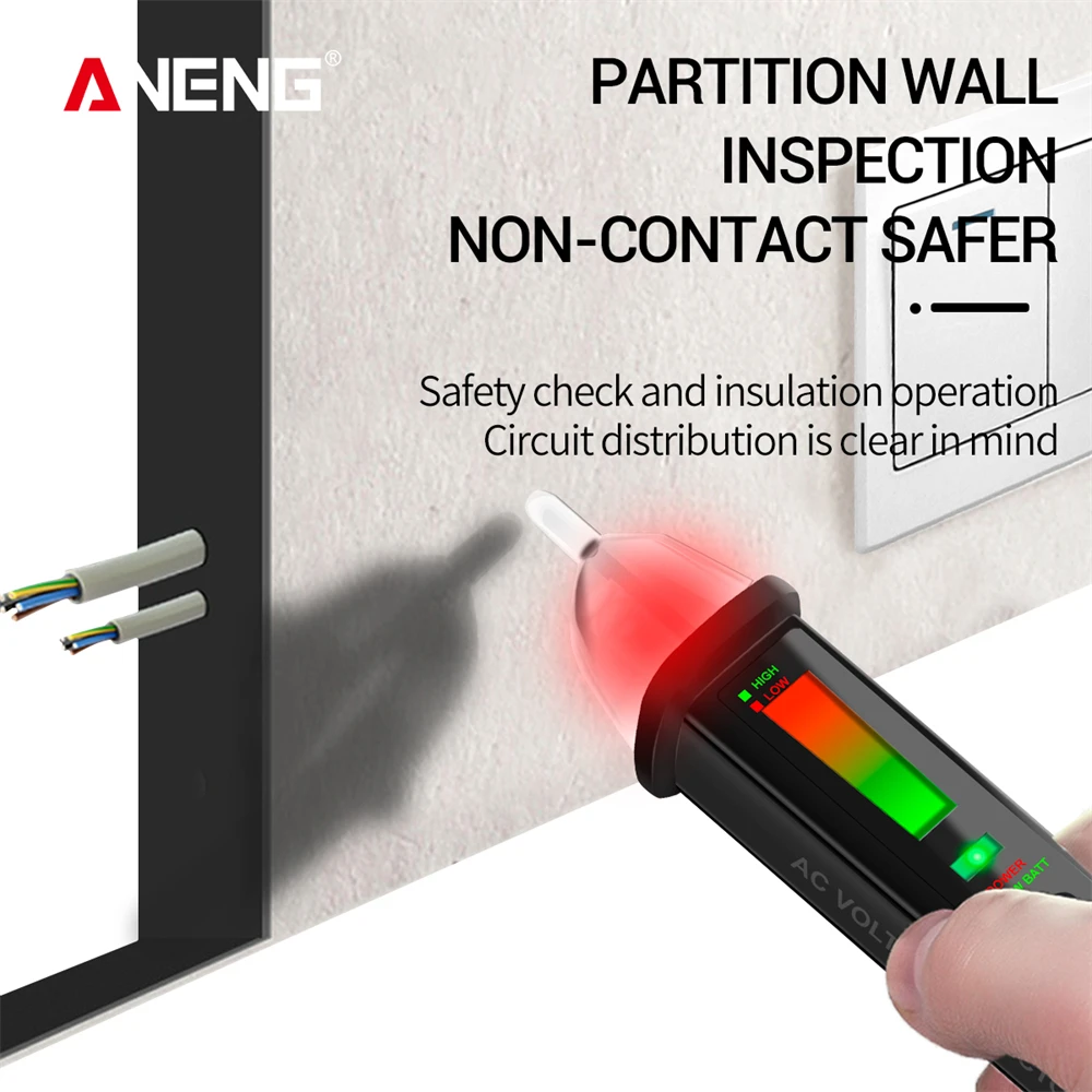 ANENG VC1015 Digital AC/DC Voltage Detectors Smart Non-Contact Tester Pen Meter 12-1000V Current Electric Sensor Test Pencil
ANENG VC1015 Digital AC/DC Voltage Detectors Smart Non-Contact Tester Pen Meter 12-1000V Current Electric Sensor Test Pencil