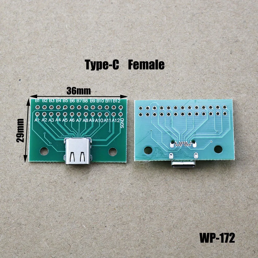 1Pc USB 3.1 Type-C Cable Test Board 24PIN Female Double-Sided Plug Pin DIP Adapter Connector Welded PCB Converter Pinboard
1Pc USB 3.1 Type-C Cable Test Board 24PIN Female Double-Sided Plug Pin DIP Adapter Connector Welded PCB Converter Pinboard