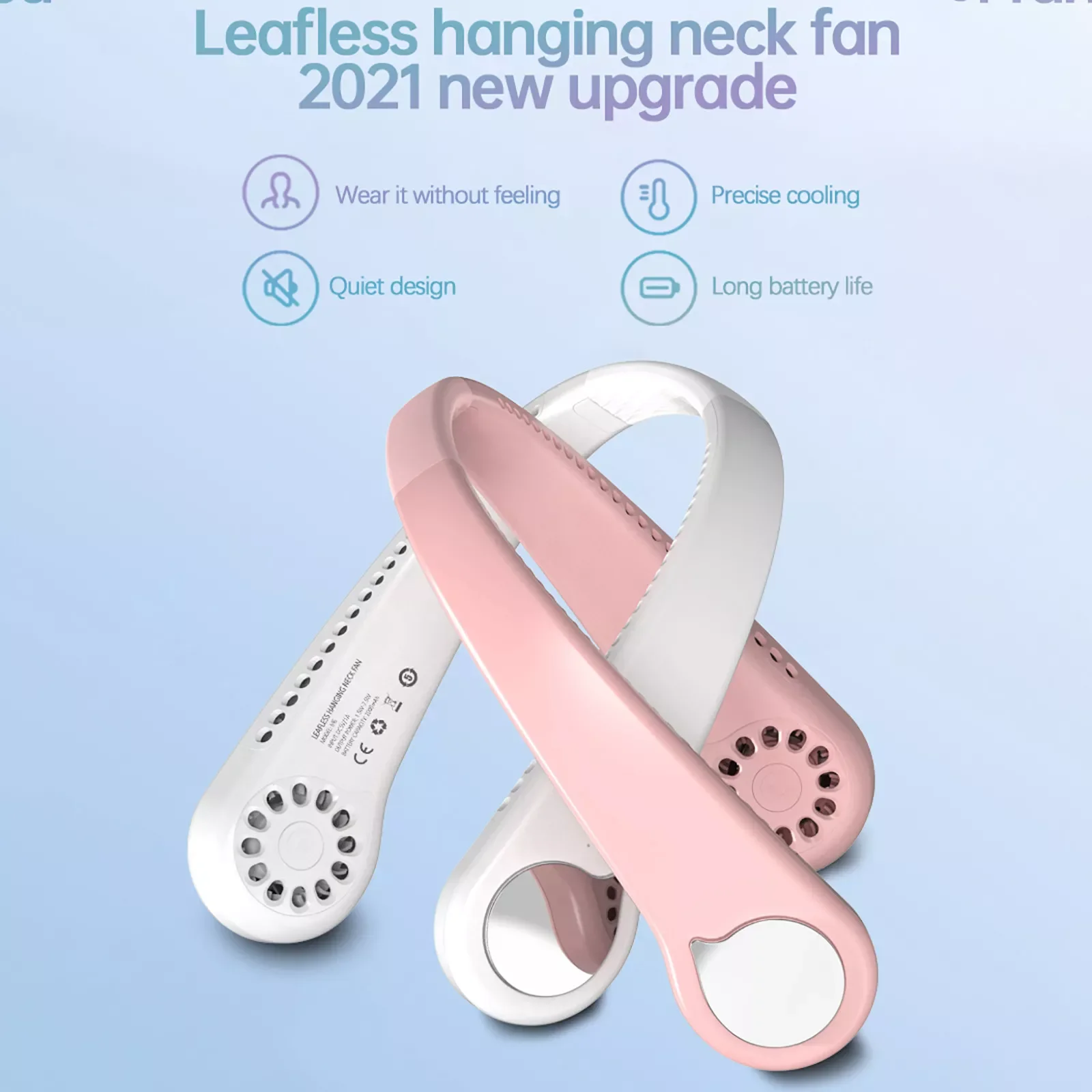Portable Leafless Hanging Neck Fan 360 Degree Lazy Neckband Fan 48 Surround Air Outlets Usb 2000mah Rechargeable Neck Fan#dg4
Portable Leafless Hanging Neck Fan 360 Degree Lazy Neckband Fan 48 Surround Air Outlets Usb 2000mah Rechargeable Neck Fan#dg4