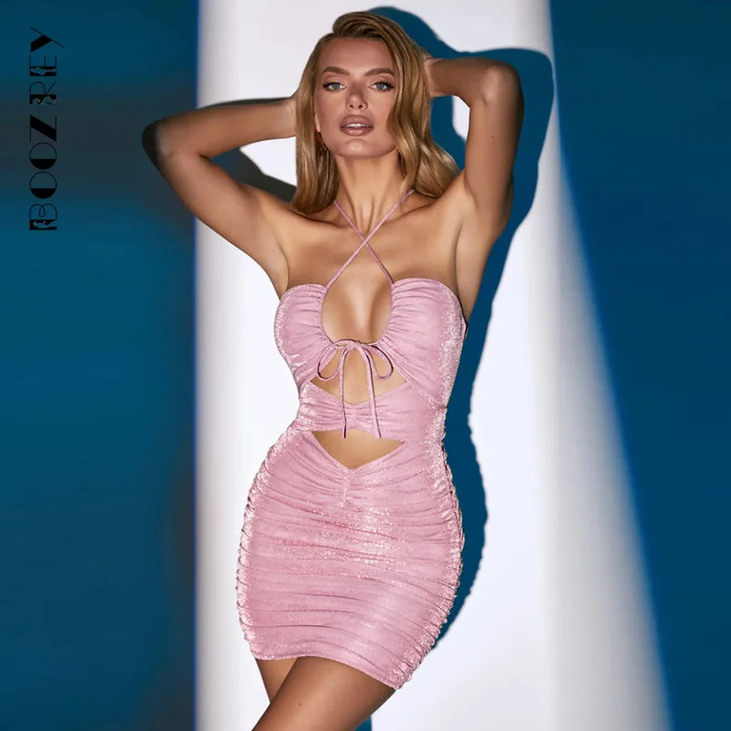 Backless Shirring Sexy Dress 2022 New Fashion Nightclub Cross Halter Slim Dresses Nightclub Party Clothes for Women
Backless Shirring Sexy Dress 2022 New Fashion Nightclub Cross Halter Slim Dresses Nightclub Party Clothes for Women