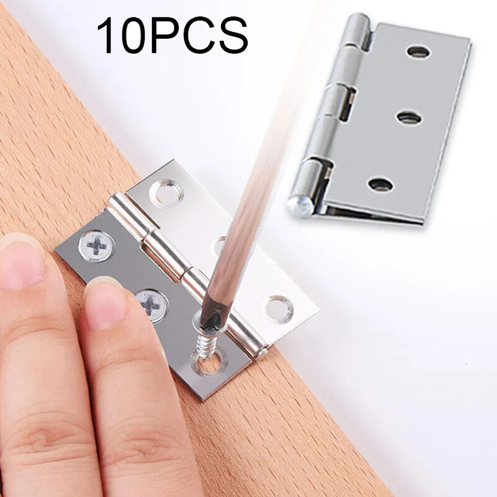 10pcs Hardware Door Hinges Stainless Steel 6 Mounting Holes Home Window Furniture Cabinet Bookcase Hinge
10pcs Hardware Door Hinges Stainless Steel 6 Mounting Holes Home Window Furniture Cabinet Bookcase Hinge