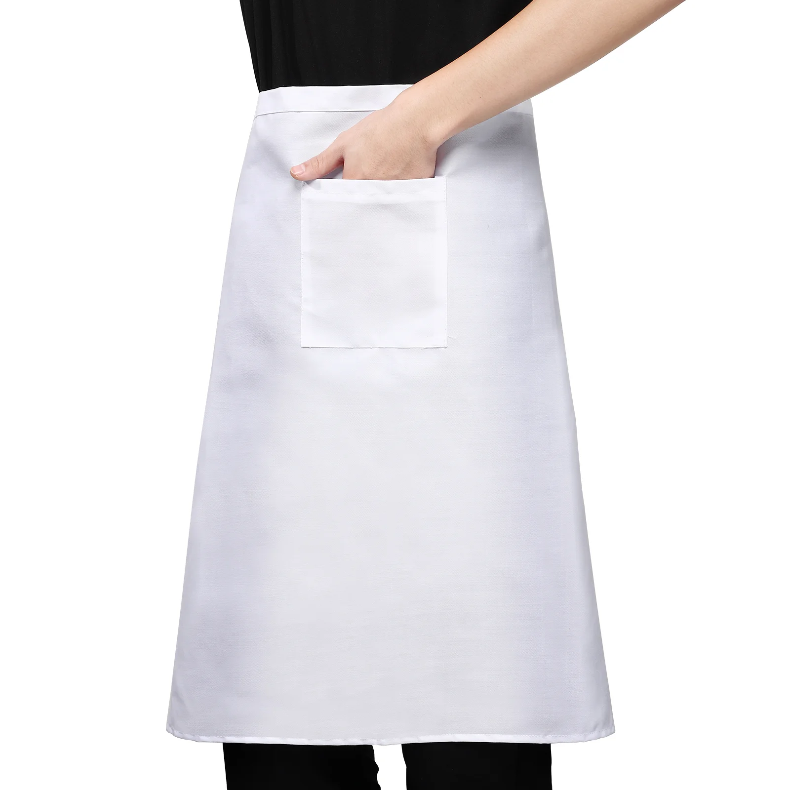 1pc Half-Length Polyester Restaurant Waist Apron Short Apron Apron for Kitchen Chef 
1pc Half-Length Polyester Restaurant Waist Apron Short Apron Apron for Kitchen Chef