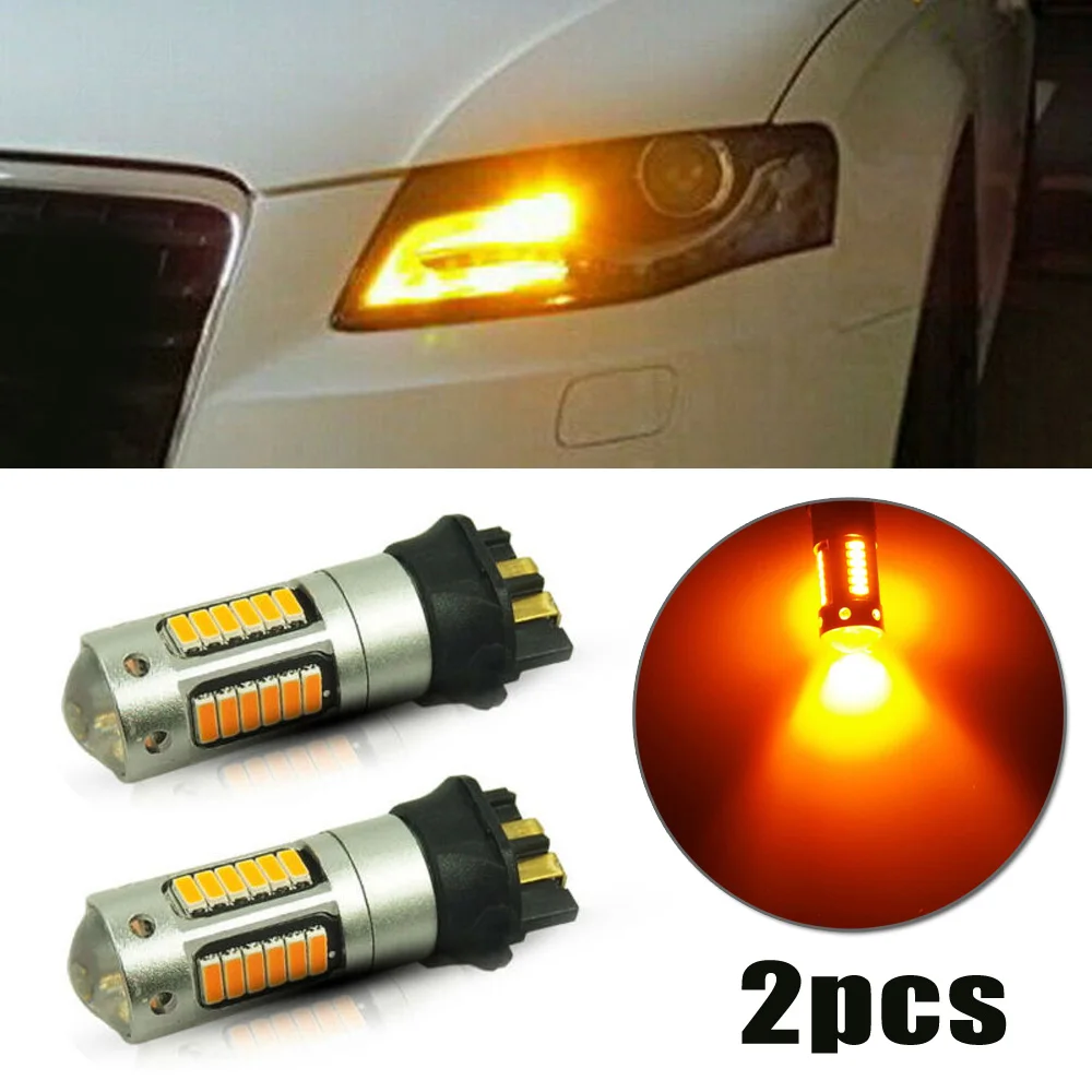 2pcs LED Bulbs Replacement Turn Signal Bulbs For BMW Light PW24W PWY24W Daytime Running Light DRL Amber yellow 4014-SMD Canbus
2pcs LED Bulbs Replacement Turn Signal Bulbs For BMW Light PW24W PWY24W Daytime Running Light DRL Amber yellow 4014-SMD Canbus