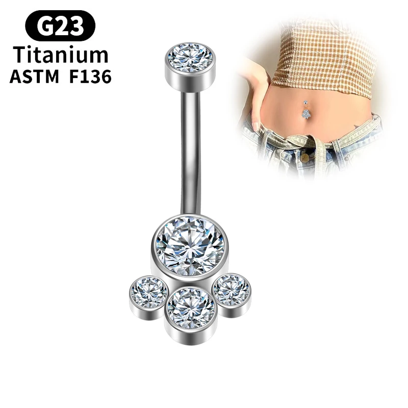 Titanium Belly Piercing Belly Barbell Bar Diaphragm G23 Zircon Cartilage Women Industrial Navel Rings Sexy Clicker Body Jewelry
Titanium Belly Piercing Belly Barbell Bar Diaphragm G23 Zircon Cartilage Women Industrial Navel Rings Sexy Clicker Body Jewelry