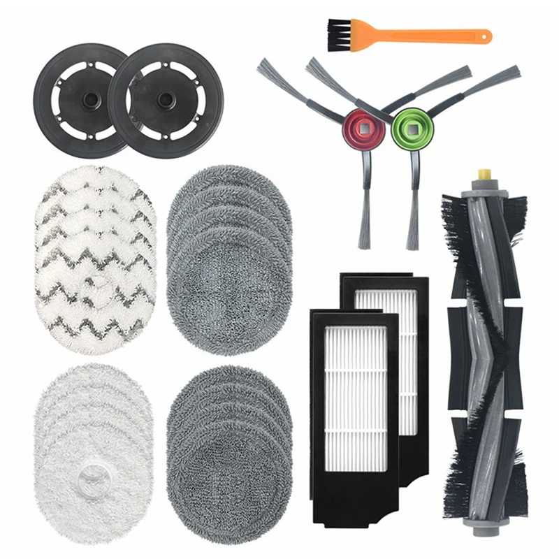 24Pcs For Ecovacs Deebot X1 Turbo/ Omni Robot Vacuum Cleaner Main Side Brush Mop Cloth HEPA Filter Accessories Kit
24Pcs For Ecovacs Deebot X1 Turbo/ Omni Robot Vacuum Cleaner Main Side Brush Mop Cloth HEPA Filter Accessories Kit