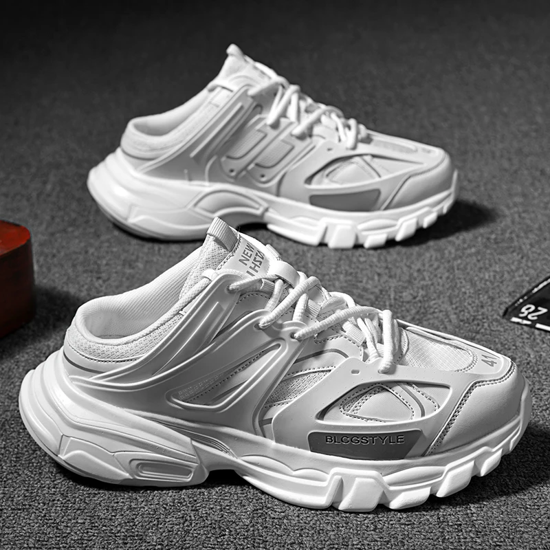 Women's Men Chunky Slip-On Sneakers Summer Female Platform Vulcanize Shoes Girl Breathable Mesh Casual Walking Sandals Loafer
Women's Men Chunky Slip-On Sneakers Summer Female Platform Vulcanize Shoes Girl Breathable Mesh Casual Walking Sandals Loafer