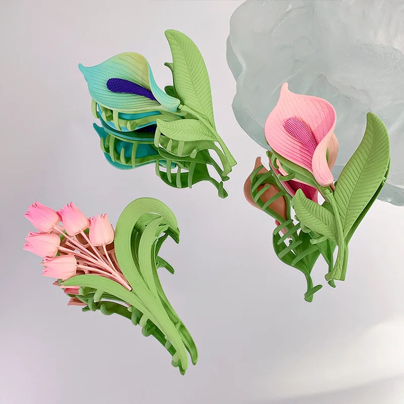 Pink Tulip Hair Clip Claws for Women Flower Hairpin Large Hair Grip Barrette Sticks Makeup Bath Hair Accessories 2022 Summer
Pink Tulip Hair Clip Claws for Women Flower Hairpin Large Hair Grip Barrette Sticks Makeup Bath Hair Accessories 2022 Summer