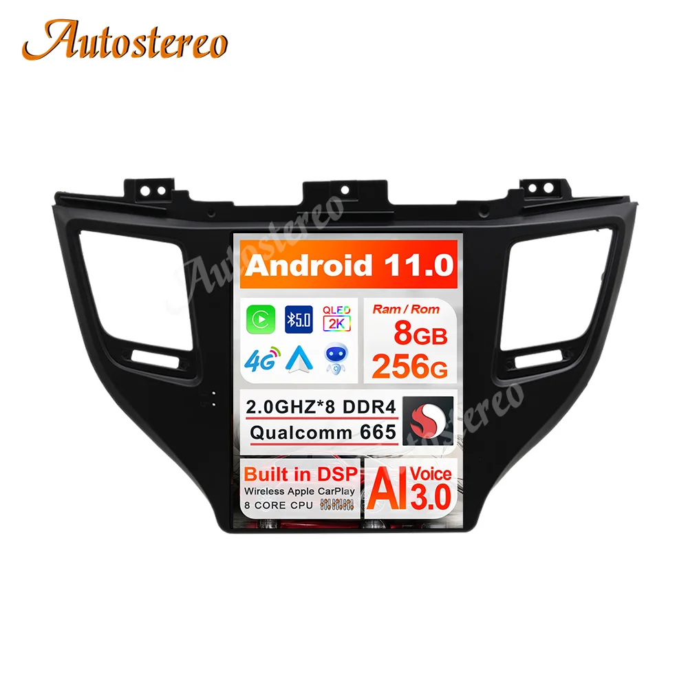 Автомобильный GPS-навигатор Qualcomm Snapdragon 256G Android11 для Hyundai Tuscon 2015-2019 стерео головное устройство мультимедийный плеер автомобильное радио
Автомобильный GPS-навигатор Qualcomm Snapdragon 256G Android11 для Hyundai Tuscon 2015-2019 стерео головное устройство мультимедийный плеер автомобильное радио