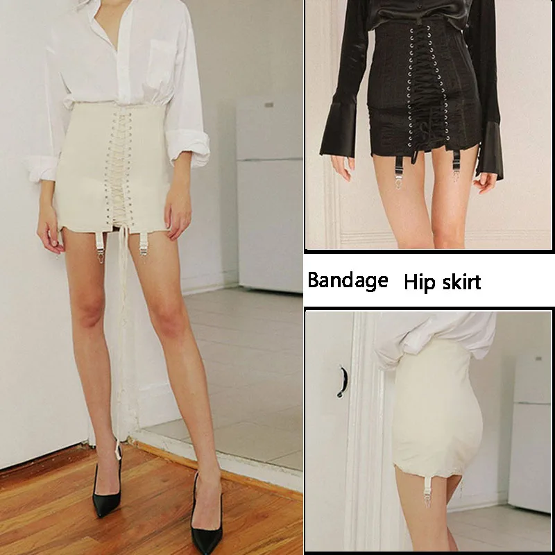 Women Bandage Hole Sexy Skirts High Waist Short Hip Skirt Corset Mini Bodycon Skirt Women Gothic Fashion Club Party
Women Bandage Hole Sexy Skirts High Waist Short Hip Skirt Corset Mini Bodycon Skirt Women Gothic Fashion Club Party