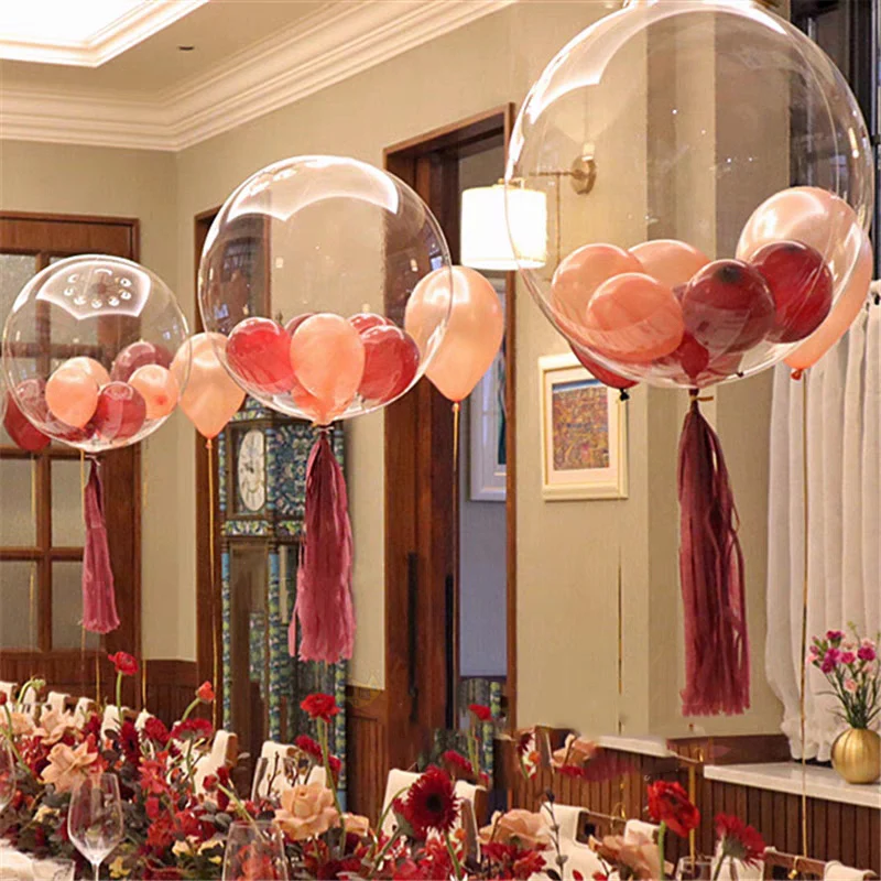 Transparent Bobo Bubble Balloon Helium Inflatable Globe Wedding Birthday Party Baby Shower Decoration Christmas 10Pcs 8-20inch
Transparent Bobo Bubble Balloon Helium Inflatable Globe Wedding Birthday Party Baby Shower Decoration Christmas 10Pcs 8-20inch