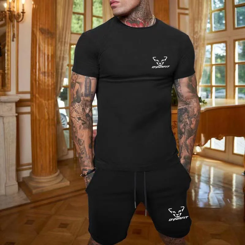 2023 Men's Two Piece Sportswear DYNAFIT Short Sleeve Casual T-shirt and Shorts Summer Sports Fitness Jogging Men's Set
2023 Men's Two Piece Sportswear DYNAFIT Short Sleeve Casual T-shirt and Shorts Summer Sports Fitness Jogging Men's Set
