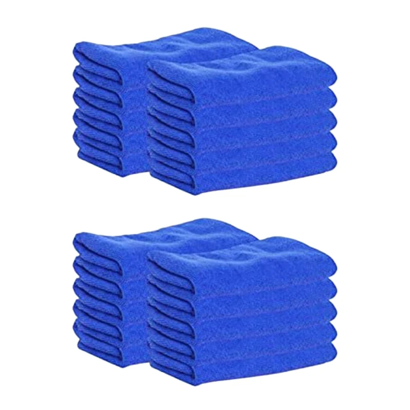 

20 Pieces of Ultra-Fine Fiber Square Absorb Water Without Lint Use Car Wash Daily Cleaning Absorbent Towel
