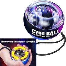 Wrist Trainer Gyro Ball Auto-Start Wrist Power Strengthener Gyroscopic Forearm Exerciser with LED Lights