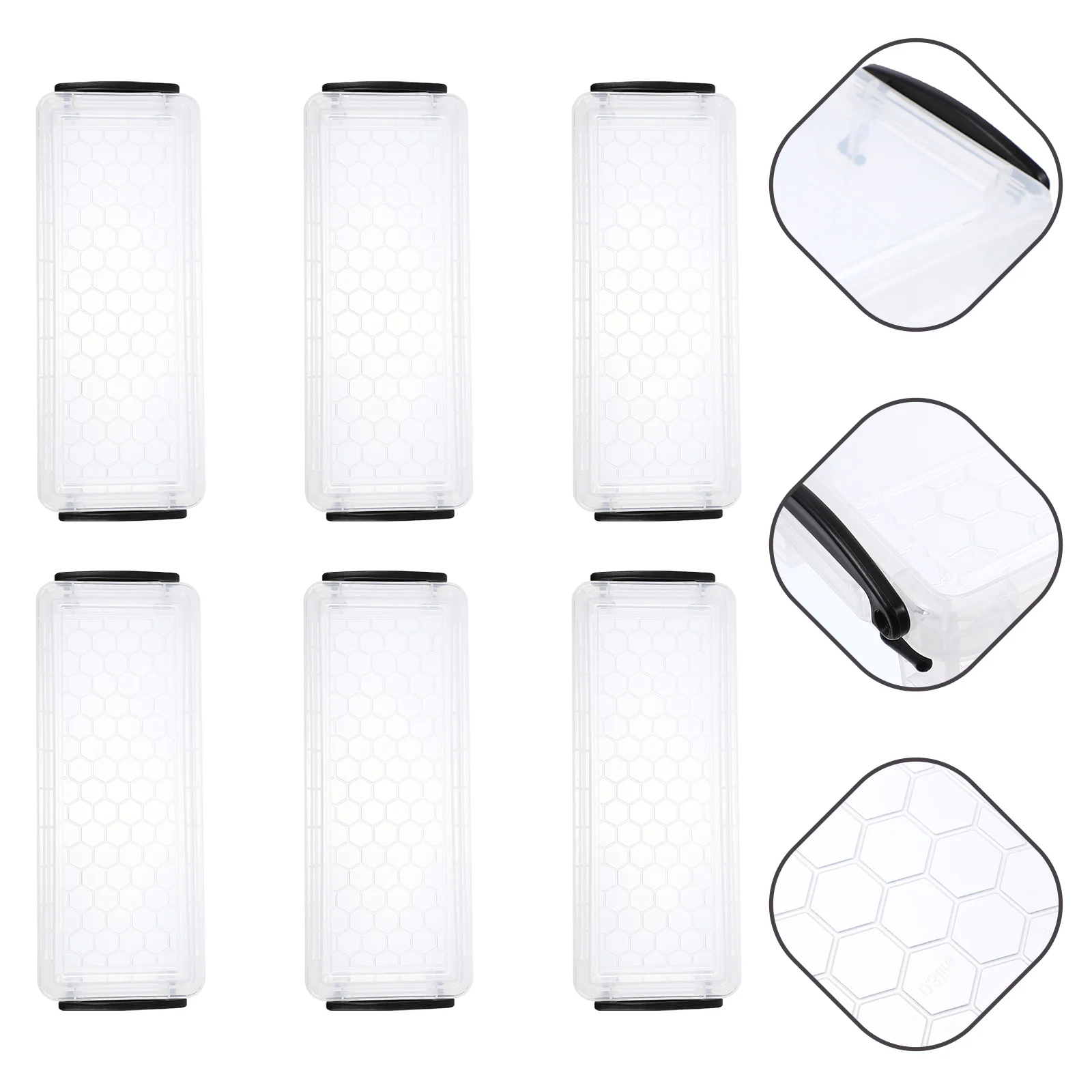 6pcs Plastic Multipurpose Capacious Portable Pencil Boxes Pen Storage Boxes Pen Holders
6pcs Plastic Multipurpose Capacious Portable Pencil Boxes Pen Storage Boxes Pen Holders