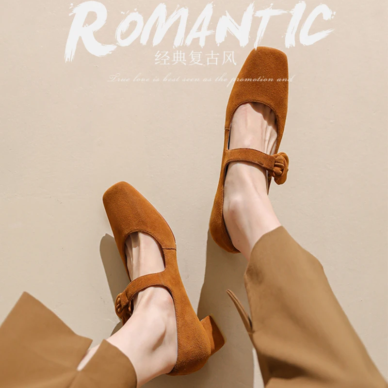 2022 Women's pumps natural leather 22-25cm cashmere upper full leather Pumps mary jane shoes bow square toe chunky heel shoes
2022 Women's pumps natural leather 22-25cm cashmere upper full leather Pumps mary jane shoes bow square toe chunky heel shoes