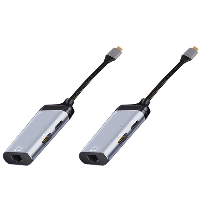 2X 3 In 1 Type-C To Gigabit Ethernet Rj45 Lan PD Charging USB C Data Port Converter Adapter For TV Samsung S20
2X 3 In 1 Type-C To Gigabit Ethernet Rj45 Lan PD Charging USB C Data Port Converter Adapter For TV Samsung S20