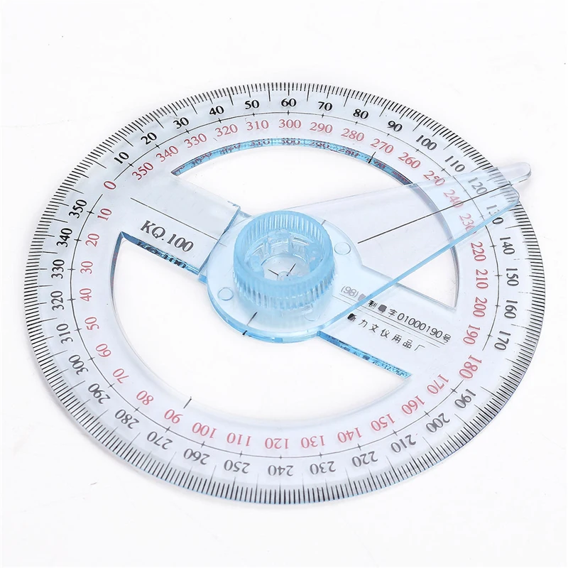 1 Pc Portable All Circular 10cm Plastic 360 Degree Pointer Protractor Ruler Angle Finder Swing Arm For School Office Supplies
1 Pc Portable All Circular 10cm Plastic 360 Degree Pointer Protractor Ruler Angle Finder Swing Arm For School Office Supplies