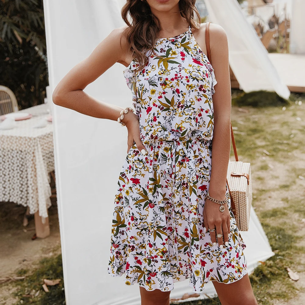 2022 Summer Dress Beach Style Loose European And American Net Red Printed Dress Casual All-match Suit
2022 Summer Dress Beach Style Loose European And American Net Red Printed Dress Casual All-match Suit