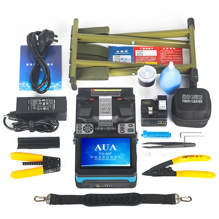 AUA FS-60S Fiber Optic Cable Fusion Splicing Box Fiber Splicer mquina de soldadura ptica Fusion Splicing Machine optic equipment
AUA FS-60S Fiber Optic Cable Fusion Splicing Box Fiber Splicer mquina de soldadura ptica Fusion Splicing Machine optic equipment