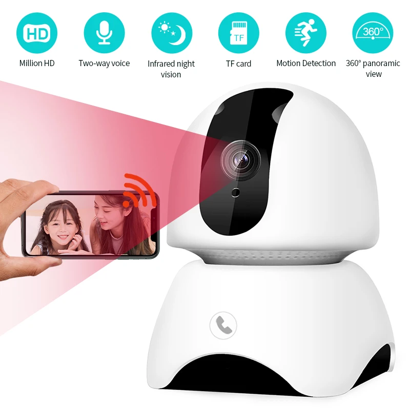 Беспроводная ip-камера 1080P, обнаружение движения, ИК, ночное видение, Wifi, камера для домашнего наблюдения, один сенсорный звонок, детский монитор
Беспроводная ip-камера 1080P, обнаружение движения, ИК, ночное видение, Wifi, камера для домашнего наблюдения, один сенсорный звонок, детский монитор