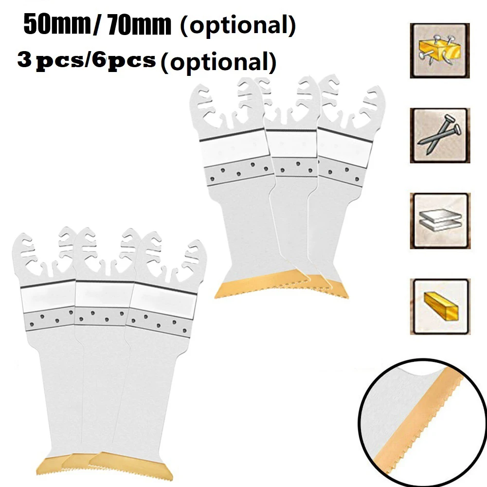 3/6pcs Titanium Oscillating Multitool Saw Blade Multi Cut Blades For Wood Metal Parkside Multitool Dremel Serra Circular Saw
3/6pcs Titanium Oscillating Multitool Saw Blade Multi Cut Blades For Wood Metal Parkside Multitool Dremel Serra Circular Saw