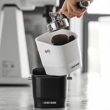 MHW-3BOMBER 0.9/1.2L Square Coffee Grounds Knock Box Removable Knock Bar Non-Slip Base Dishwasher Safe Home Barista Accessories