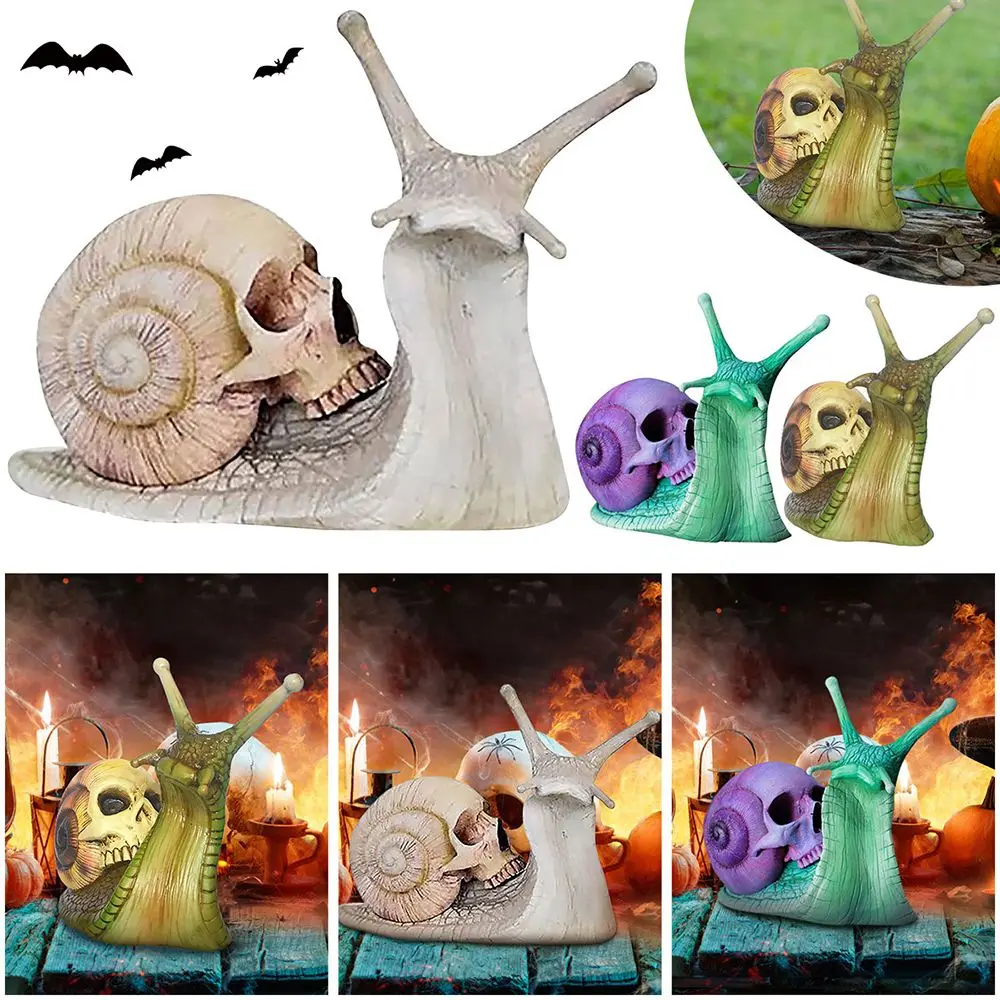 Indoor&Outdoor Resin Halloween Garden Decoration Snail Sculpture Skeleton Skull Desk Ornaments Snail Statue
Indoor&Outdoor Resin Halloween Garden Decoration Snail Sculpture Skeleton Skull Desk Ornaments Snail Statue