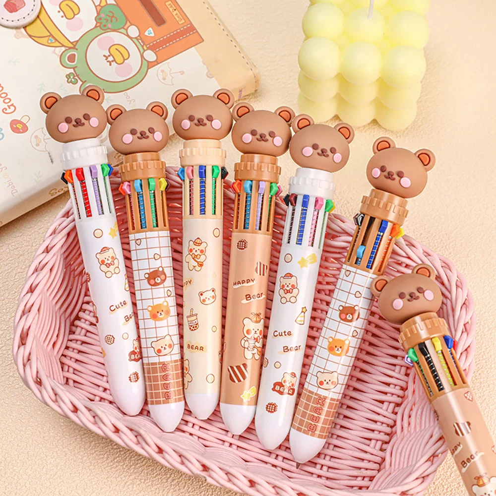 10 Colors Cute Cartoon Bear Ballpoint Pen School Office Supply Stationery Papelaria Escolar Pens Colorful Refill Cheap Kawaii
10 Colors Cute Cartoon Bear Ballpoint Pen School Office Supply Stationery Papelaria Escolar Pens Colorful Refill Cheap Kawaii