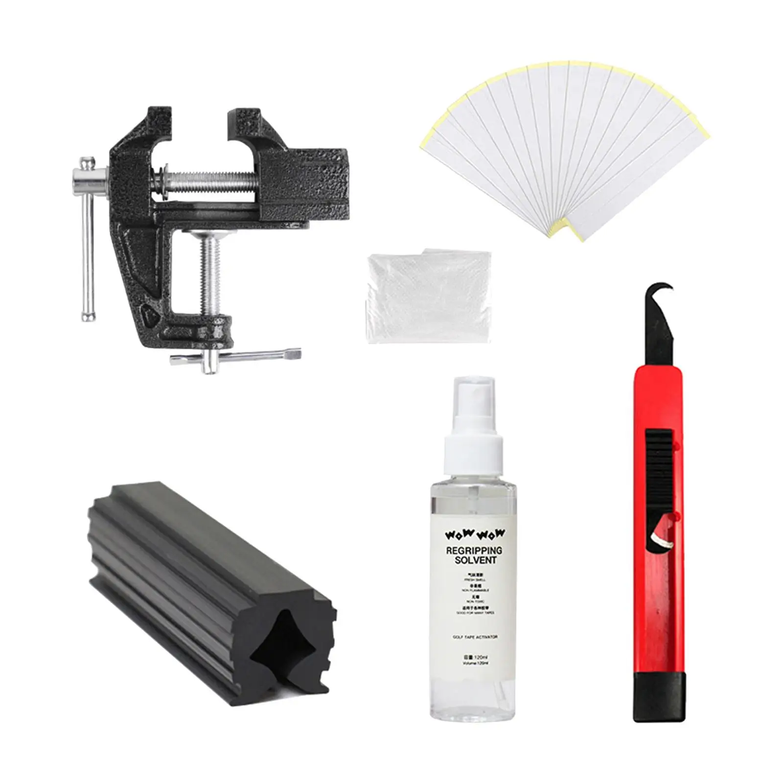 Golf Club Grip Kit Solvent 5 Grip Tape Strips Regripping Replacement Repair
Golf Club Grip Kit Solvent 5 Grip Tape Strips Regripping Replacement Repair