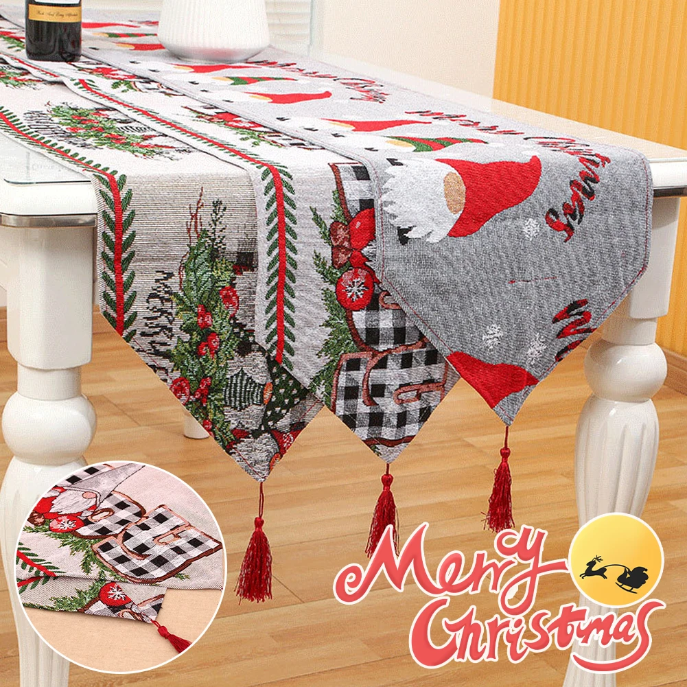 Christmas Decoration Table Runner Santa Claus Snowman Dining Table Runner For Household Tablecloth Home Christmas Decor
Christmas Decoration Table Runner Santa Claus Snowman Dining Table Runner For Household Tablecloth Home Christmas Decor