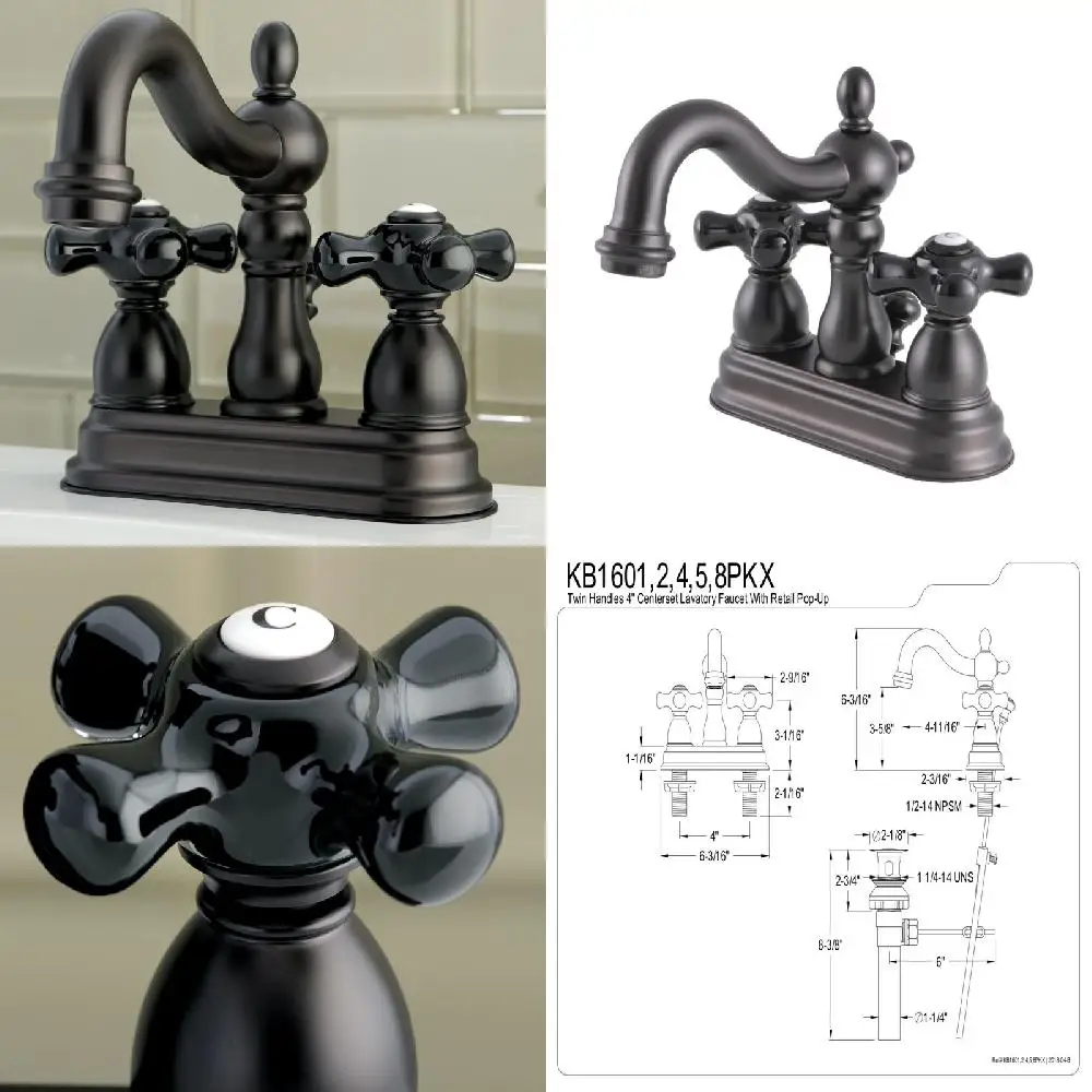 in Any Bathroom Look Awesome and Classic: 4 In. Centerset Oil Rubbed Bronze Finish Long-Lasting Bathroom Faucet for Any Use
in Any Bathroom Look Awesome and Classic: 4 In. Centerset Oil Rubbed Bronze Finish Long-Lasting Bathroom Faucet for Any Use
