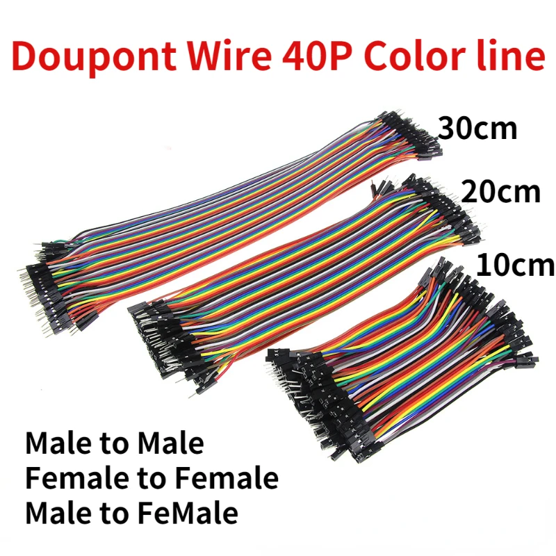 Dupont line 40PIN Cable 10cm 20cm 30cm Male to Male Female to Female Male to FeMale Jumper Dupont Wire Cable for DIY KIT
Dupont line 40PIN Cable 10cm 20cm 30cm Male to Male Female to Female Male to FeMale Jumper Dupont Wire Cable for DIY KIT