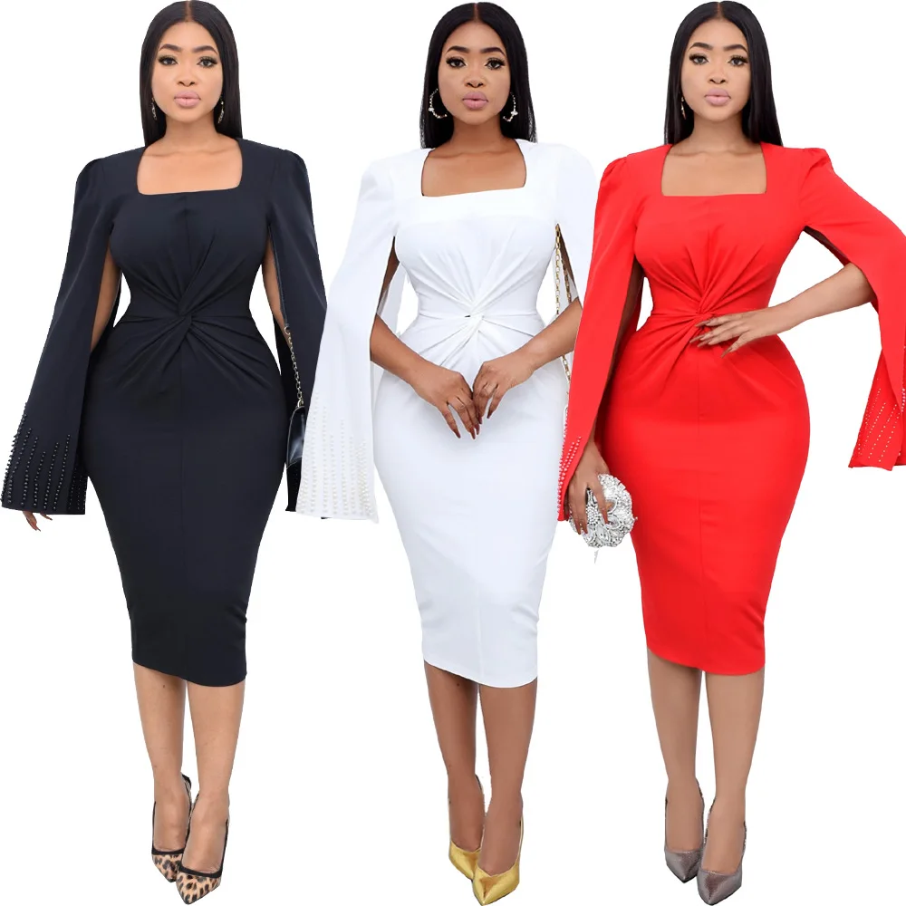 Dashiki African Dress Cloak Sleeve High Waist Solid Mid Calf Elegant Evening Party Dinner Wedding Robe Vestidos Dresses 2023 New
Dashiki African Dress Cloak Sleeve High Waist Solid Mid Calf Elegant Evening Party Dinner Wedding Robe Vestidos Dresses 2023 New