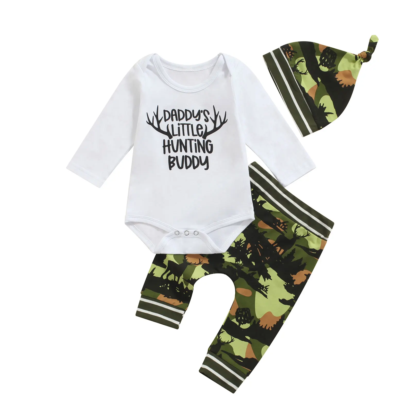 3 Pieces Baby Suit Set, Letter Print O-Neck Long Sleeve Romper+ Floral Trousers+ Hat for Spring Fall, 0-18 Months
3 Pieces Baby Suit Set, Letter Print O-Neck Long Sleeve Romper+ Floral Trousers+ Hat for Spring Fall, 0-18 Months