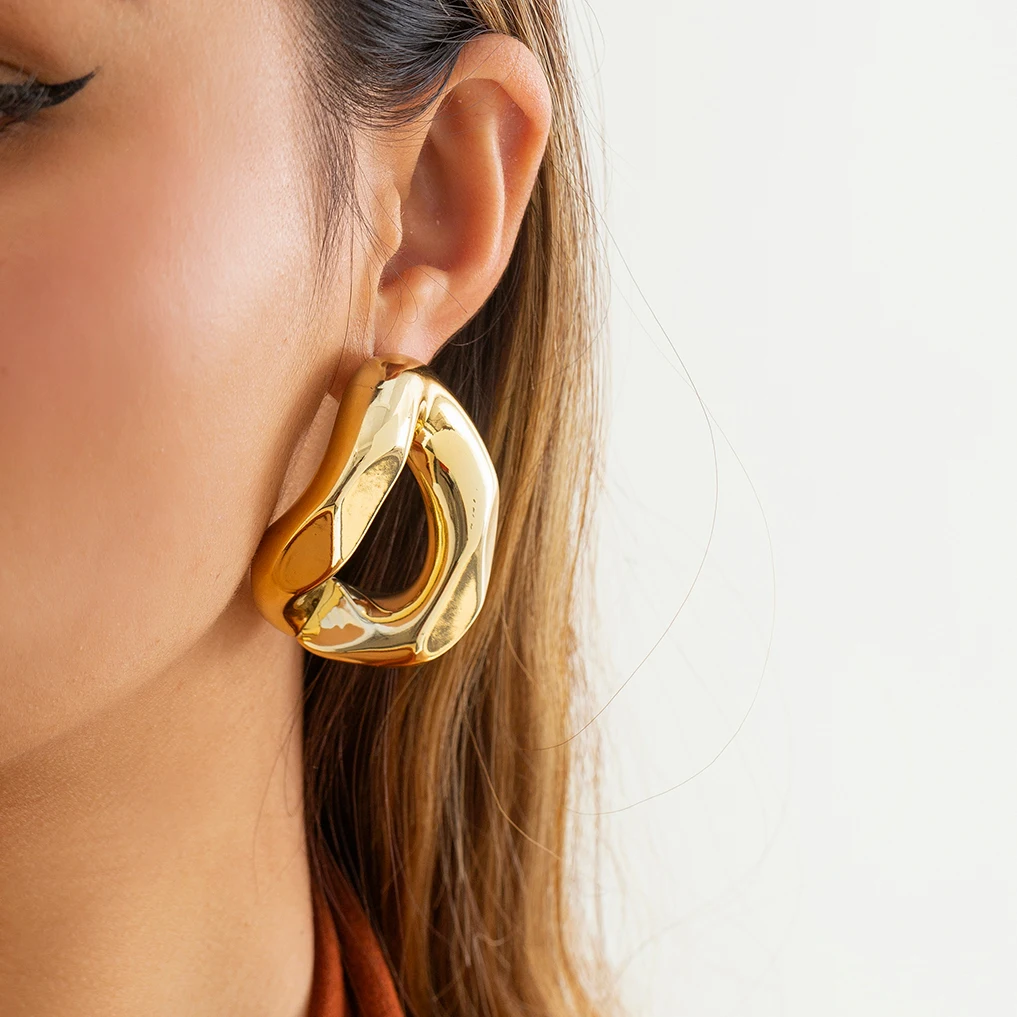 PuRui Minimalist Gold Color Irregular Round Drop Earrings for Women Geometric Party Gold Exaggerate Statement Earrings Jewelry
PuRui Minimalist Gold Color Irregular Round Drop Earrings for Women Geometric Party Gold Exaggerate Statement Earrings Jewelry
