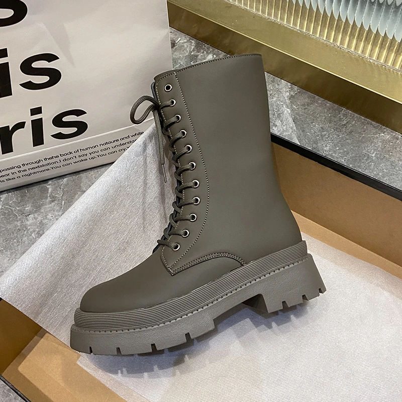 Nice Women's Boots PU Leather White Ankle Boots Autumn Winter Motorcycle Boots Fashion Female Chunky Heel Platform Boots
Nice Women's Boots PU Leather White Ankle Boots Autumn Winter Motorcycle Boots Fashion Female Chunky Heel Platform Boots