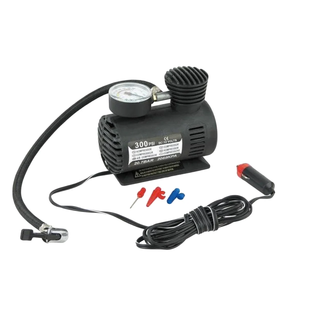 DC 12V 100W Air Compressor Pump Portable Electric Tire Inflator with Pressure Gauge (Black)
DC 12V 100W Air Compressor Pump Portable Electric Tire Inflator with Pressure Gauge (Black)